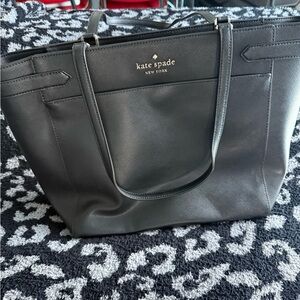 Kate Spade Black Leather Tote Sophisticated Design